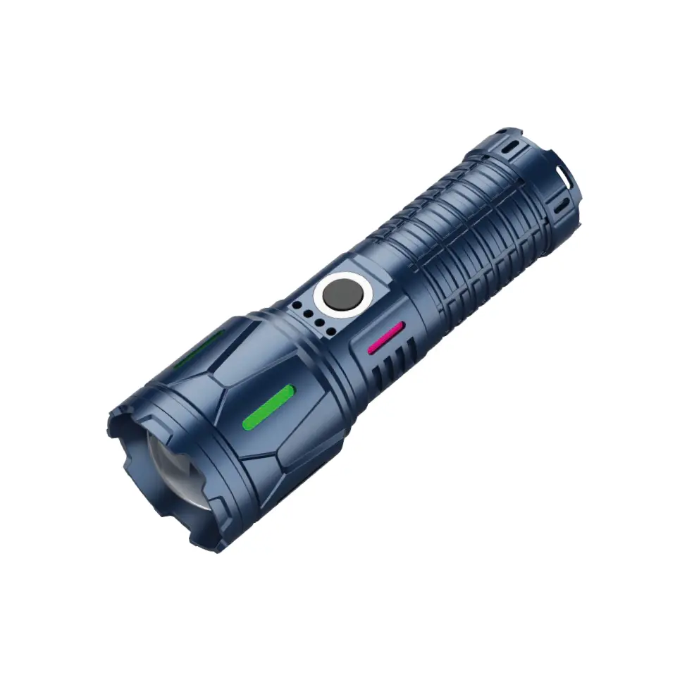 10W LED Rechargeable Tactical Flashlight ສໍາລັບ camping ແລະຄວາມປອດໄພ