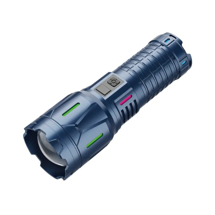 ໄຟສາຍ Tactical ແບບສາກໄຟ LED Rechargeable 30W Heavy-Duty
