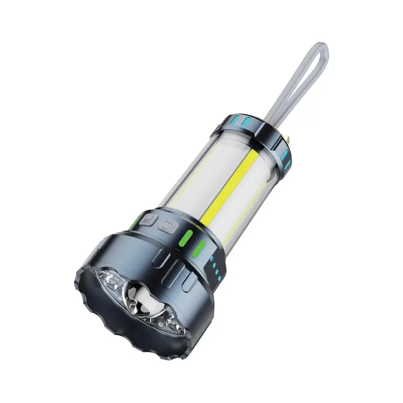Multifunction Portable Camping Lantern Flashlight ສາມາດສາກໄຟໄດ້